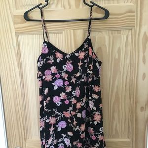 Xhilaration black floral dress